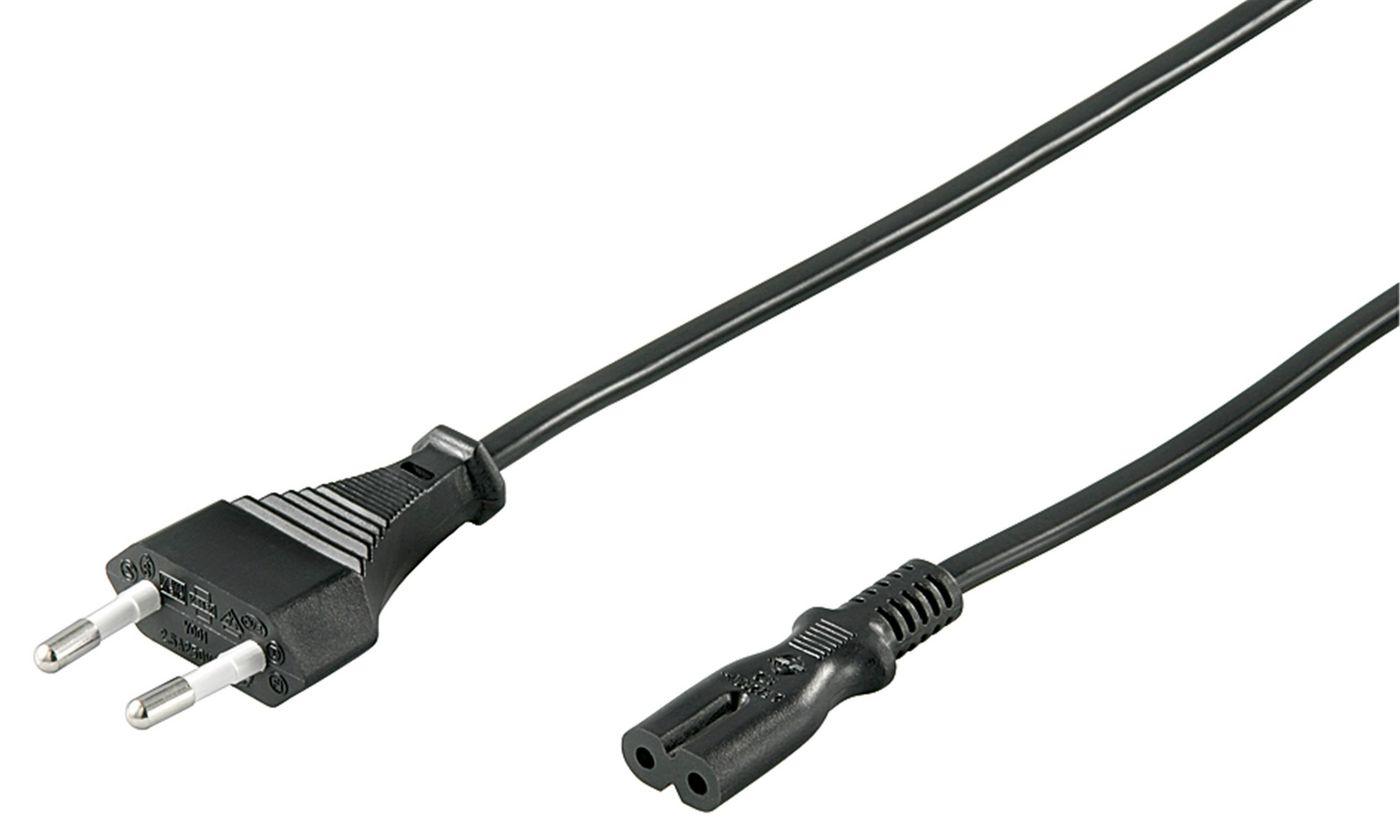 Microconnect PE030705 cavo di alimentazione Nero 0,5 m CEE7/16 Accoppiatore C7 (Power Cord Notebook 0.5m Black - Black, - H05VV