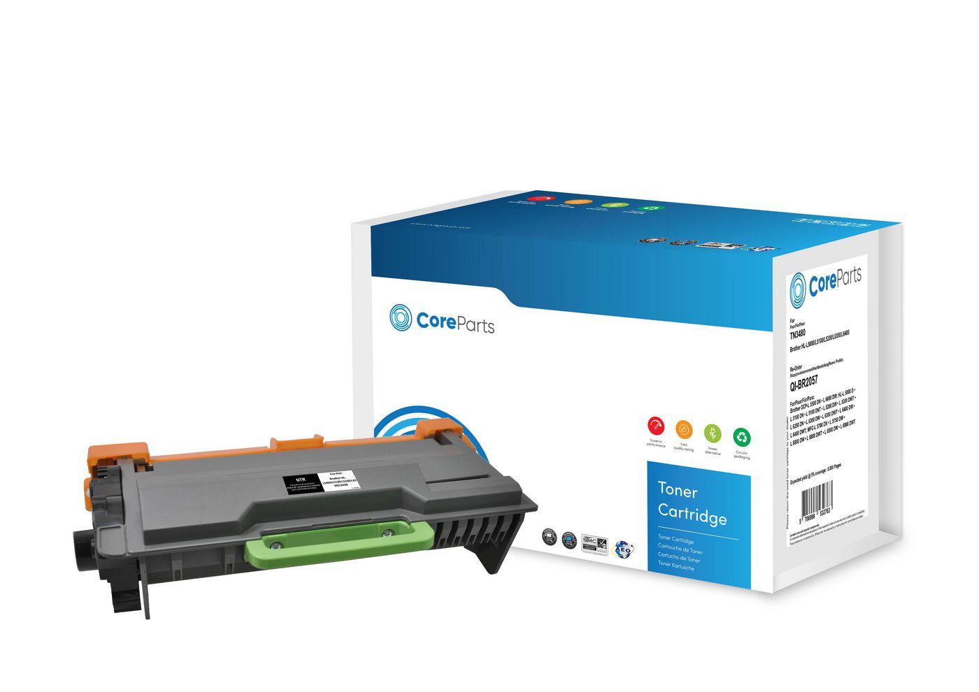 CoreParts QI-BR2057 cartuccia toner 1 pz Compatibile Nero (Toner Black TN3480 - Pages: 8.000 - Brother HL-L5000/L5100/ L5200/L6