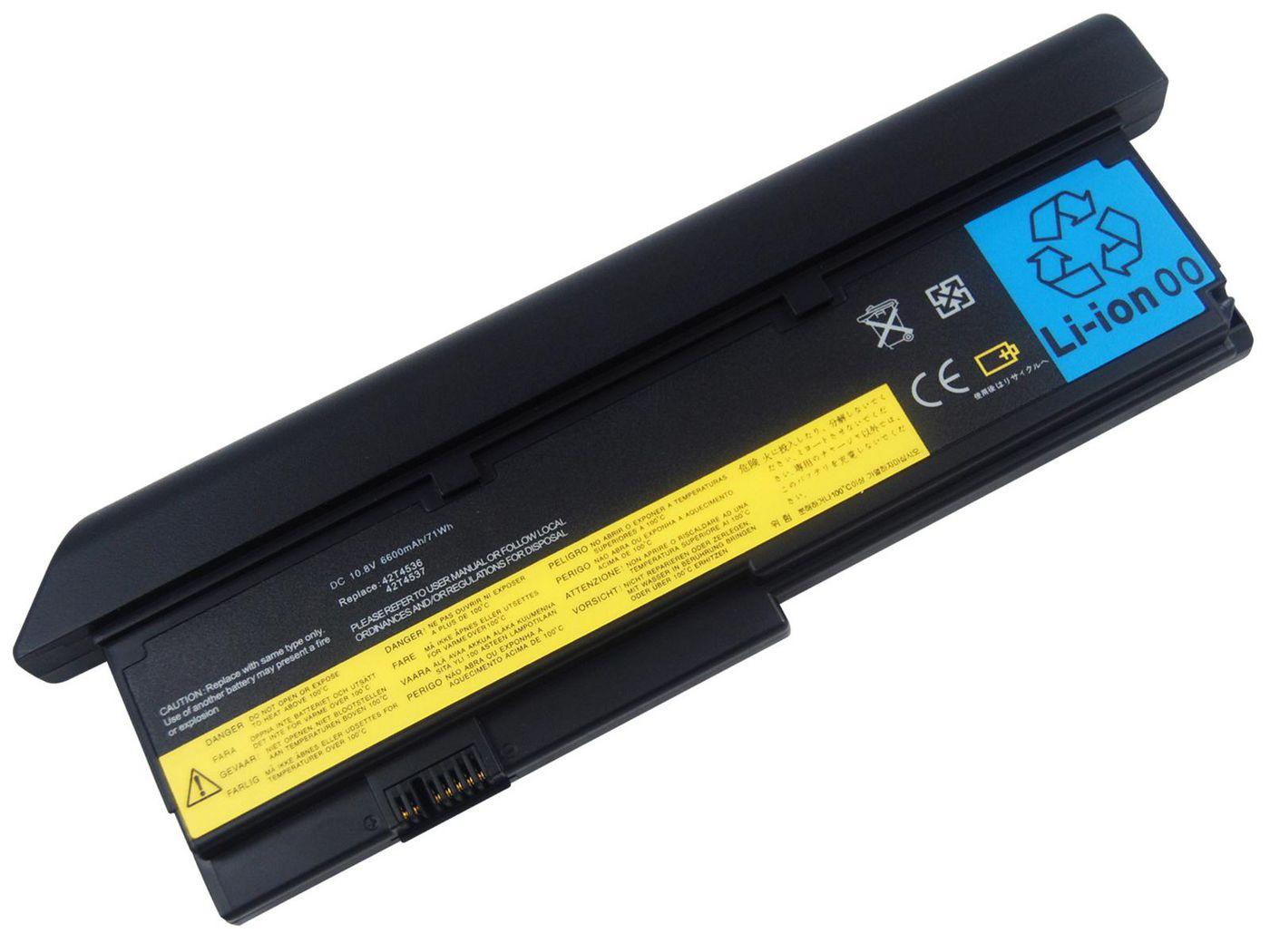 CoreParts MBXLE-BA0028 ricambio per laptop Batteria (Laptop Battery for IBM 71Wh - 9Cell Li-ion 10.8V 6.6Ah - Black, 71Wh 9Cell