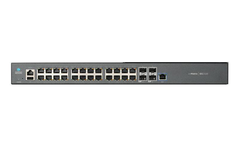 CambiumNetworks,EX2028,Intelligent Ethernet Switch cnMatrix, 24 x 1G and 4 SFP+ fiber ports