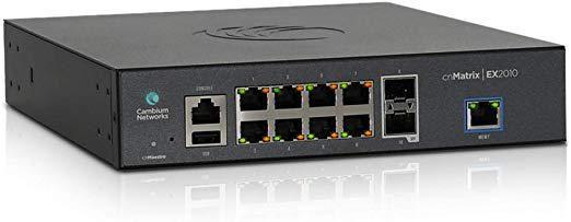 CambiumNetworks,EX2010,Intelligent Ethernet Switch cnMatrix, 8 x 1G and 2 SFP fiber ports