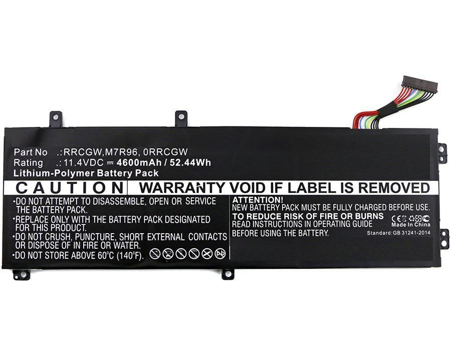 CoreParts MBXDE-BA0103 ricambio per laptop Batteria (Laptop Battery for Dell 52Wh - Li-Pol 11.4V 4600mAh Black, - 52Wh Li-Pol 1