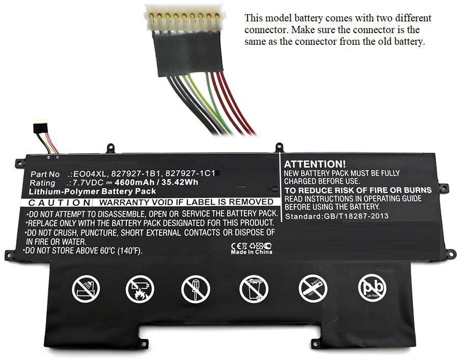 CoreParts MBXHP-BA0095 ricambio per laptop Batteria (Laptop Battery for HP 35Wh - Li-Pol 7.7V 4600mAh Black, - 35Wh Li-Pol 7.7V