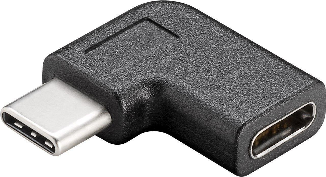 Microconnect USB3.1CCMF adattatore per inversione del genere dei cavi USB C Nero (USB-C to C angled Adapter 90? - USB-C to USB-