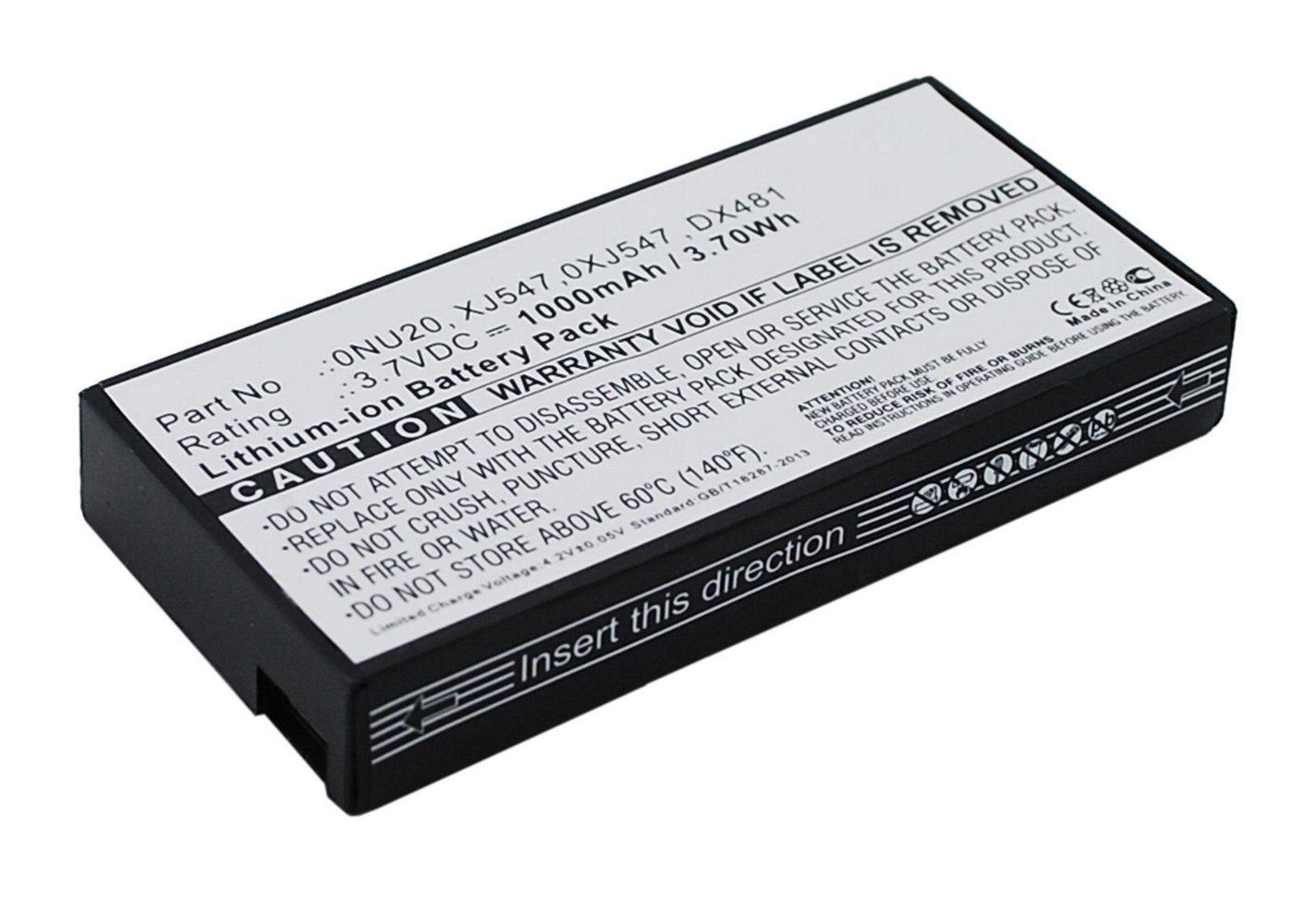 CoreParts MBXRC-BA005 ricambio per laptop Batteria (Battery for Dell 3.7Wh Li-ion - 3.7V 1000mAh 3.7Wh Li-ion - 3.7V 1000mAh -