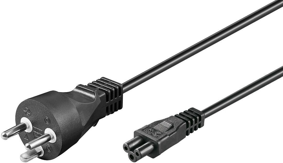 Microconnect PE120810 cavo di alimentazione Nero 1 m Spina di alimentazione di tipo K Accoppiatore C5 (PowerCord DK to C5 1m -