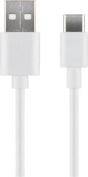 Microconnect USB3.1CCHAR2W cavo USB USB 2.0 2 m USB A USB C Bianco (USB-C to USB2.0 A Cable, 2m - White, for synching and - cha