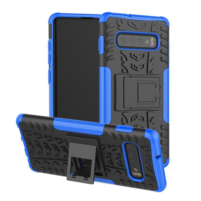 CoreParts MOBX-COVER-S10SM-G973-BLU custodia per cellulare 15,5 cm [6.1] (Blue Cover Samsung Galaxy S10 - Shockproof Rugged Tir