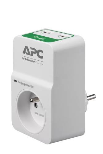 APC PM1WU2-FR protezione da sovraccarico Bianco 1 presa(e) AC 230 V