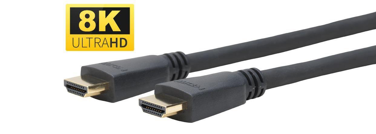 Vivolink PROHDMIFUHD2 cavo HDMI 2 m HDMI tipo A [Standard] Nero (Pro, HDMI 2.1, 8K, 120Hz, 48 - Gb/s, 2m, black . - Warranty: 1