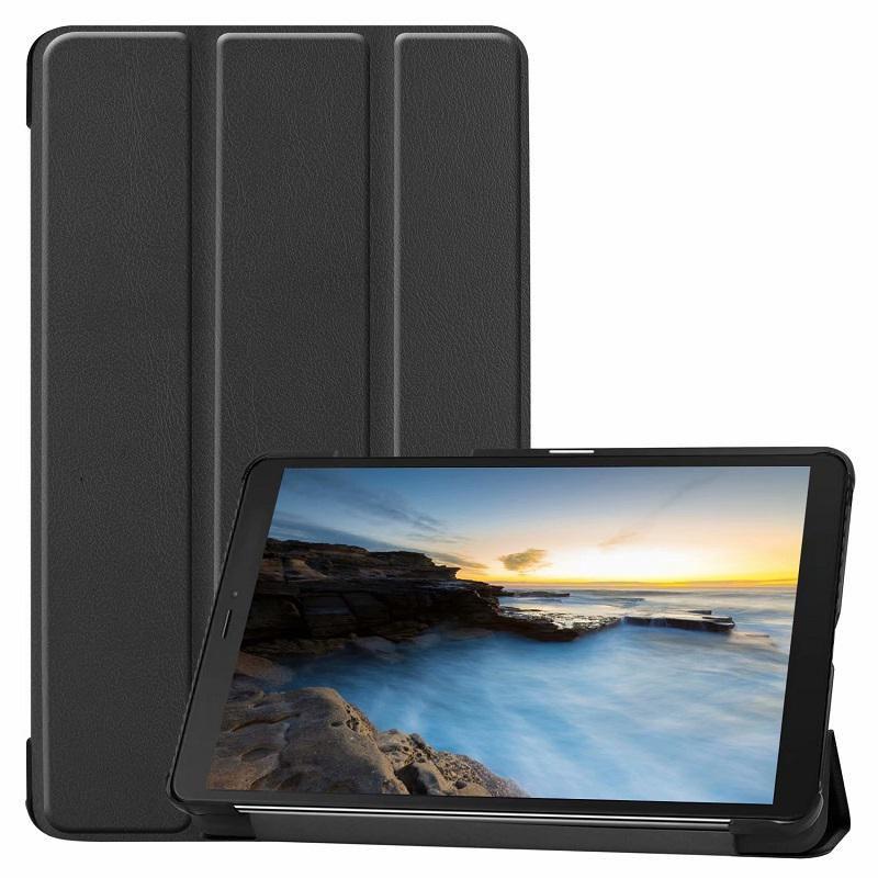 CoreParts TABX-SAM-SMT290-01 ricambio per laptop Custodia (Cover Black Flipcover - Tri-folded Synthetic Leather - Case - Black