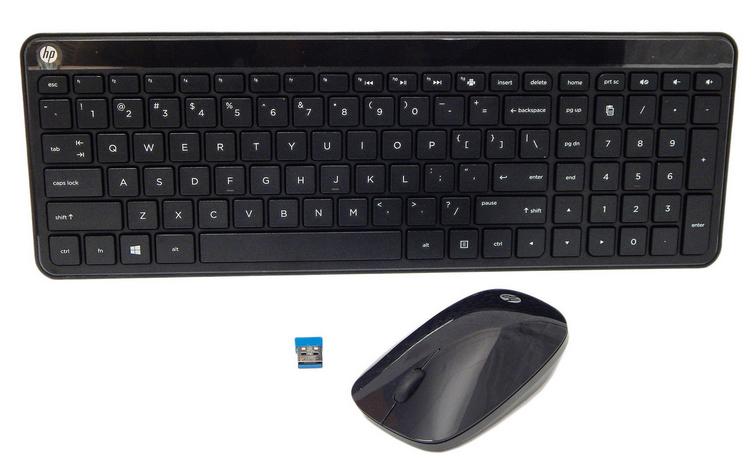 HP 801523-051 tastiera Mouse incluso RF Wireless AZERTY Francese Nero