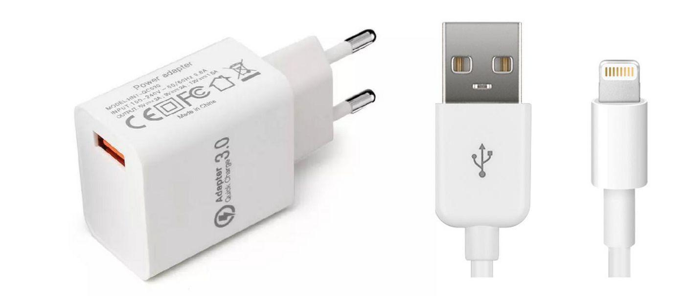 CoreParts MBXAP-AC0008 adattatore e invertitore Interno 12 W Bianco (USB Power Adapter - 12W 5V/2.4A, 9V/2A, 12V/1.5A - EU Wall