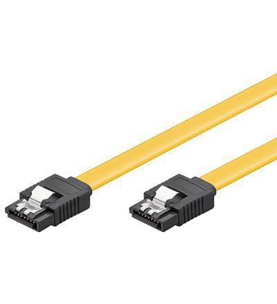 Microconnect SAT15005C6 cavo SATA 0,5 m SATA 7-pin Giallo (SATA cable 6GB, SATA III 0,50M - 7-Pole to 7-Pole SATA plugs, - 300p