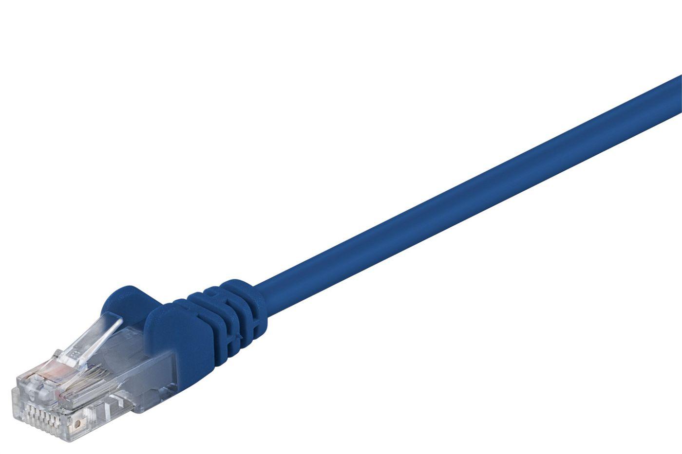 Microconnect B-UTP5005B cavo di rete Blu 0,5 m Cat5e U/UTP [UTP] (U/UTP CAT5e 0.5M Blue PVC - Unshielded Network Cable, - PVC,