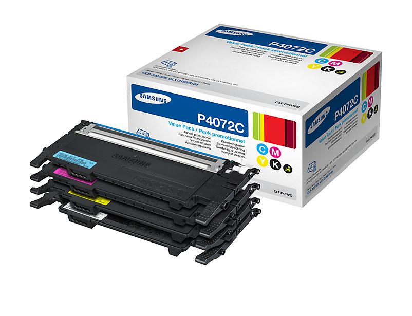 Samsung CLT-P4072C cartuccia toner 4 pz Originale Nero, Ciano, Magenta, Giallo