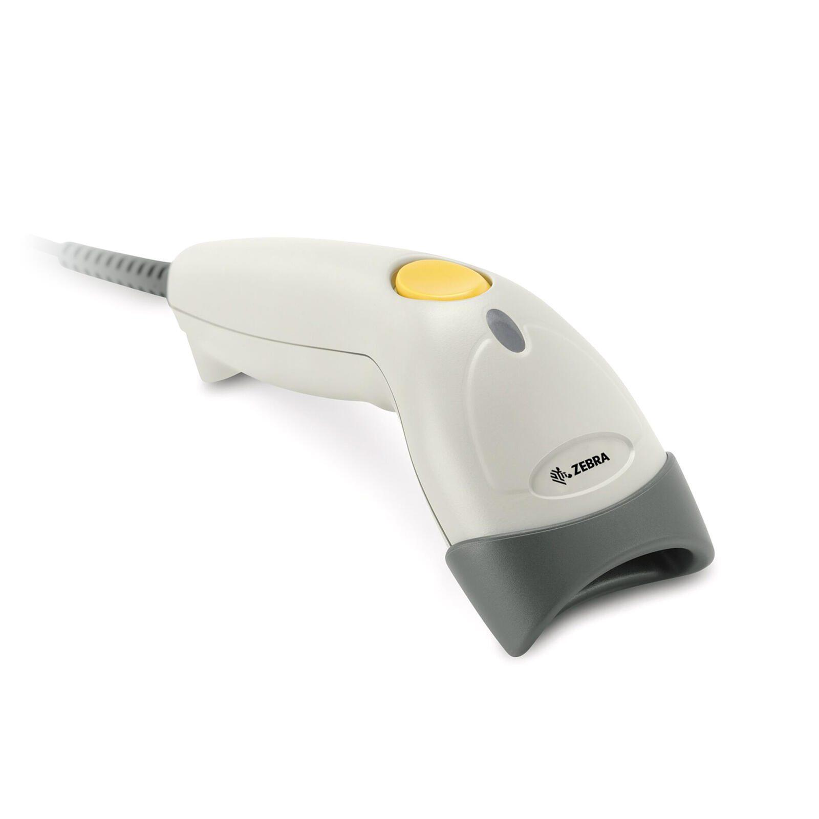 Zebra LS1203 Laser Bianco (LS1203 USB KIT 7FT - WHITE W. STAND)