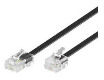 RJ11-RJ45 6M M/M Nero