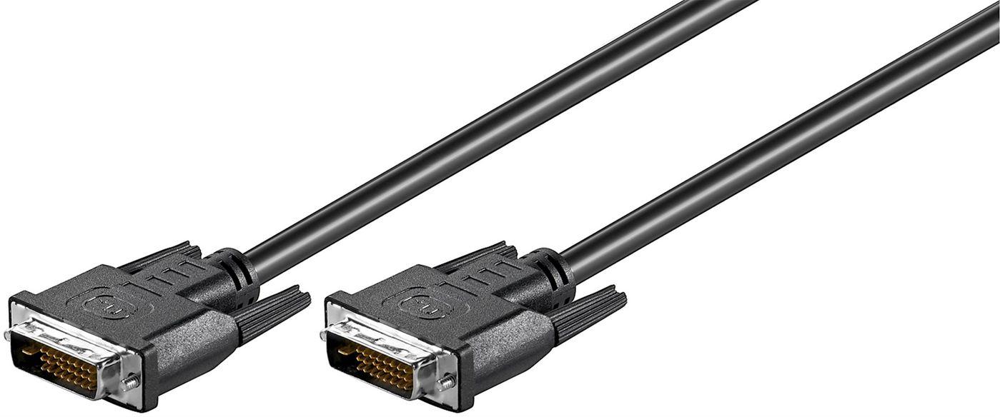 DVI-D 24+1-pin 1m M-M Black