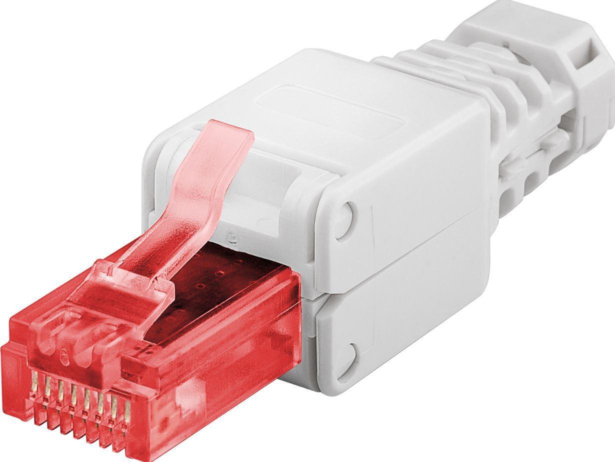 Microconnect KON520TL cavo di collegamento RJ-45 Bianco (Tool-free RJ45 CAT 6 connector - CAT 6 UTP[unshielded] - For stranded