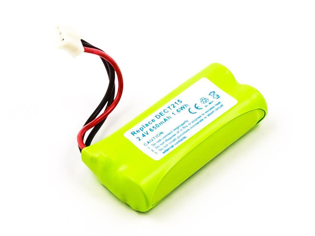 CoreParts MBCP0056 ricambio per telefono Batteria (Battery for Cordless Phone - 1.6Wh Ni-Mh 2.4V 650mAh - Warranty: 12M)