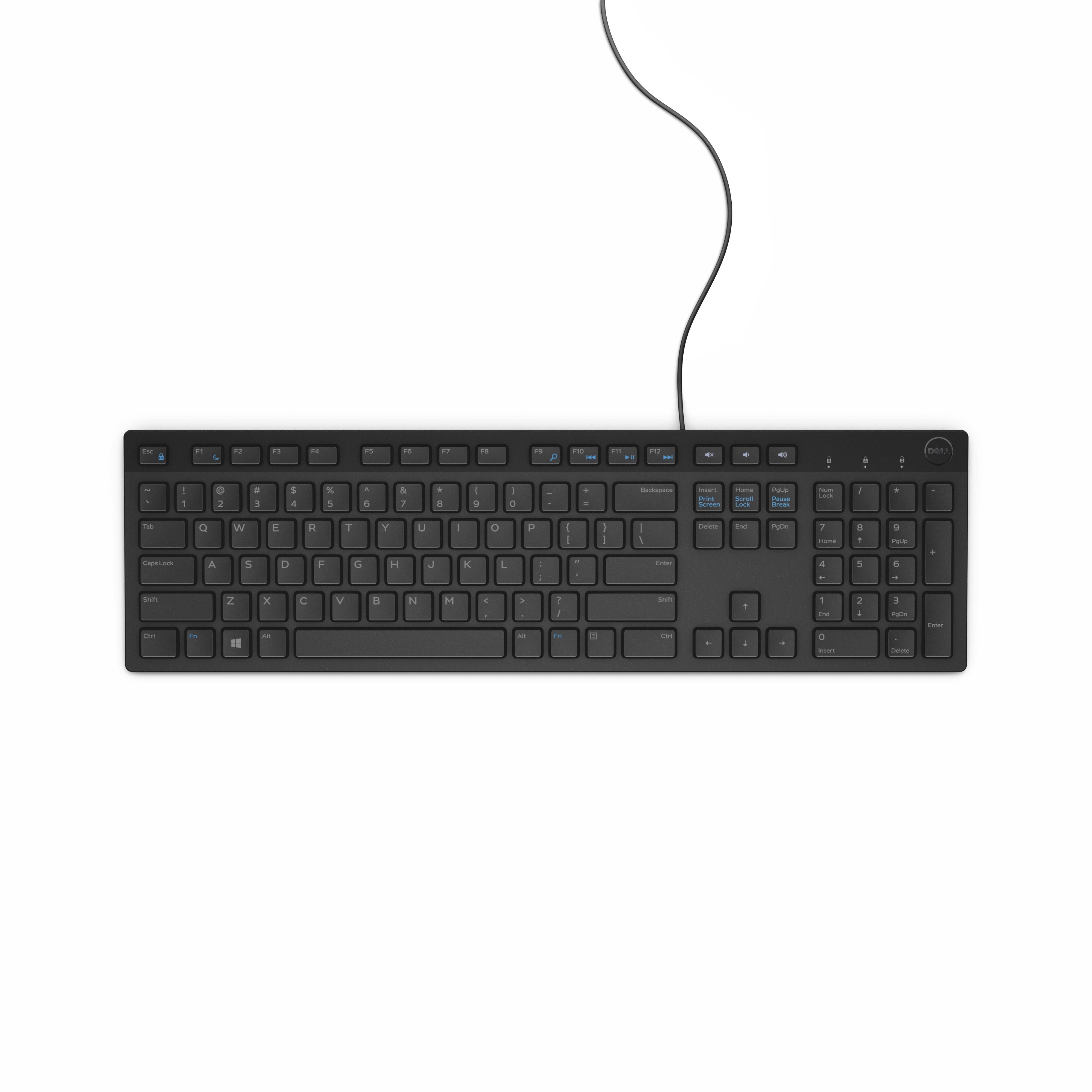 DELL KB216 tastiera USB QWERTY US International Nero