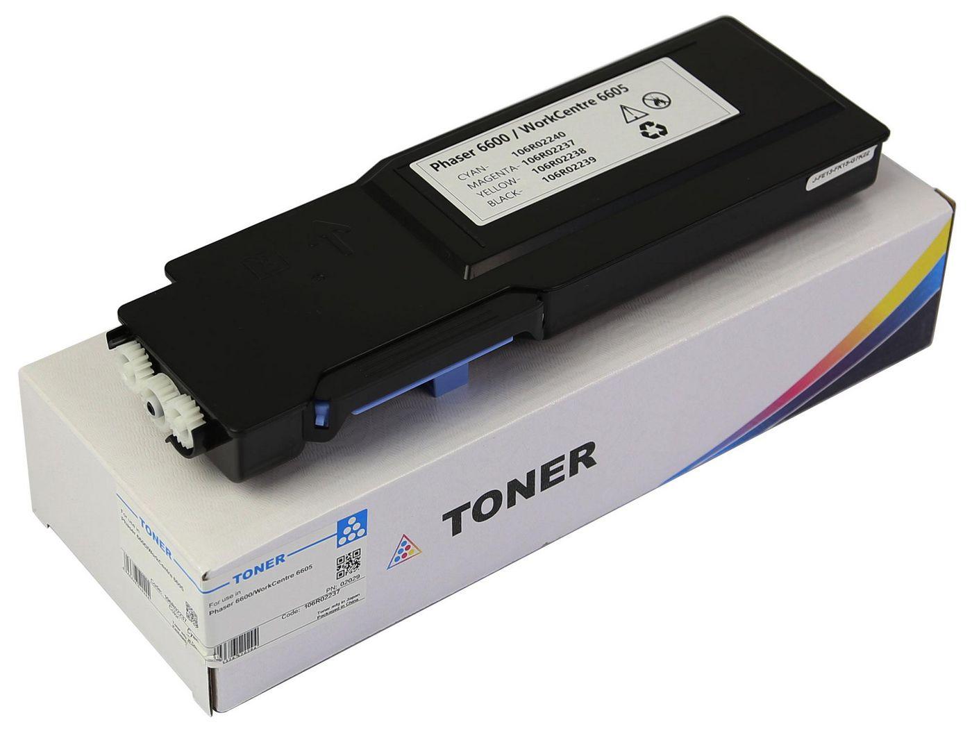 Cyan toner, UE marcato