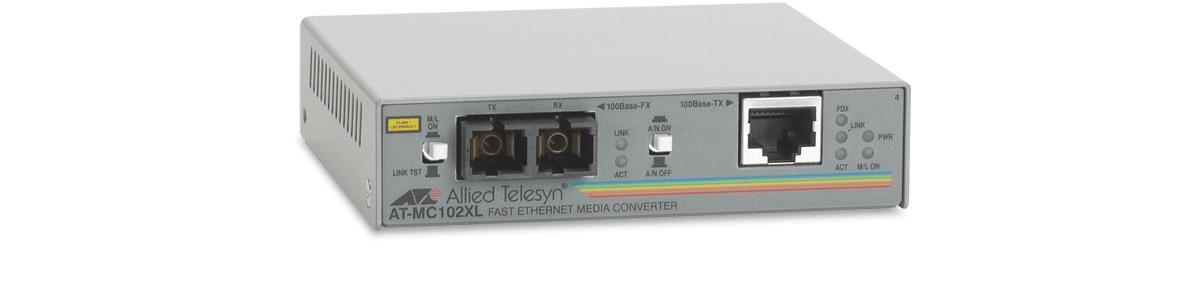 Allied Telesis 100TX to 100FX (SC) media converter convertitore multimediale di rete 100 Mbit/s 1310 nm