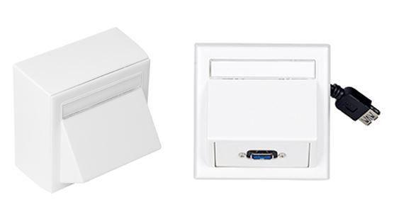 Vivolink WI221185 presa energia USB Bianco (Wall Connection Box USB 3.0 - inc Thorsmann wall box . - Warranty: 12M)