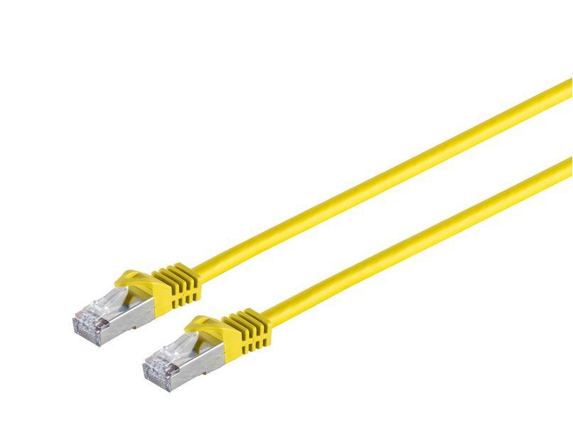 Microconnect SFTP70025Y cavo di rete Giallo 0,25 m Cat7 S/FTP [S-STP] (CAT7 S/FTP Network Cable - 0,25m, Yellow CAT7 S/FTP - Ne