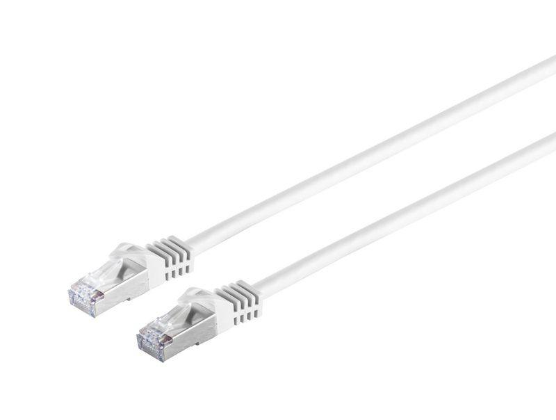 Microconnect SFTP70025W cavo di rete Bianco 0,25 m Cat7 S/FTP [S-STP] (CAT7 S/FTP Network Cable - 0,25m, White CAT7 S/FTP - Net