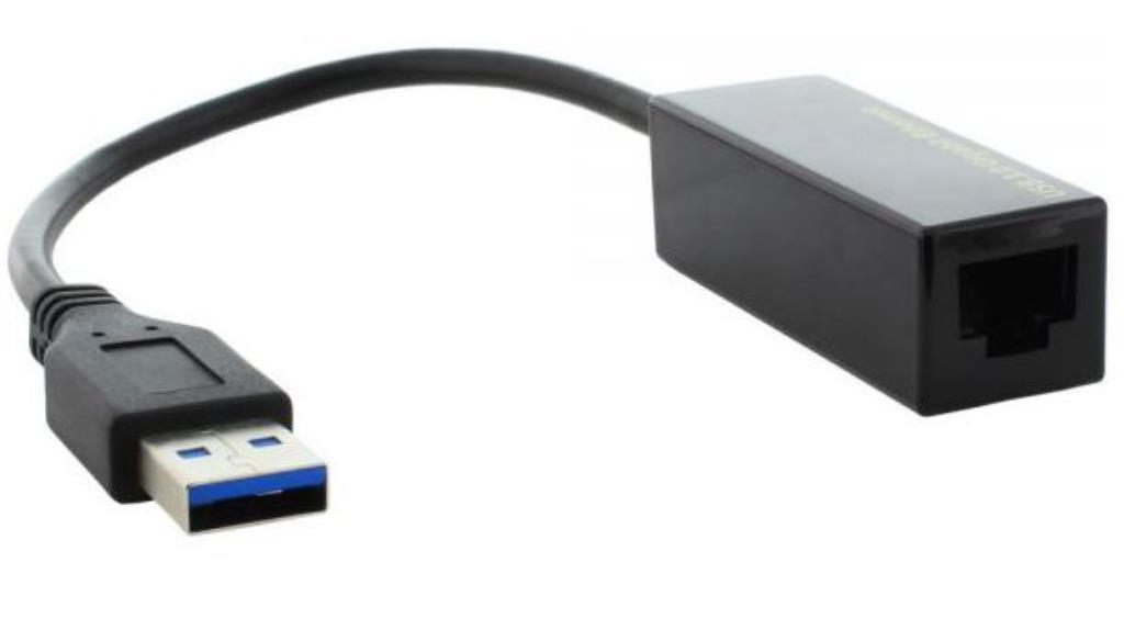 Adattatore Ethernet, USB 3.0 / GigaEthernet 0,10 Metri, nero