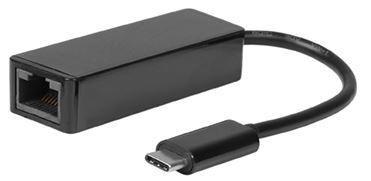 Microconnect USB3.1CETHB scheda di interfaccia e adattatore USB tipo-C (USB-C to RJ45 Adapter - 10/100/1000Mbps, Black, 5Gbps -