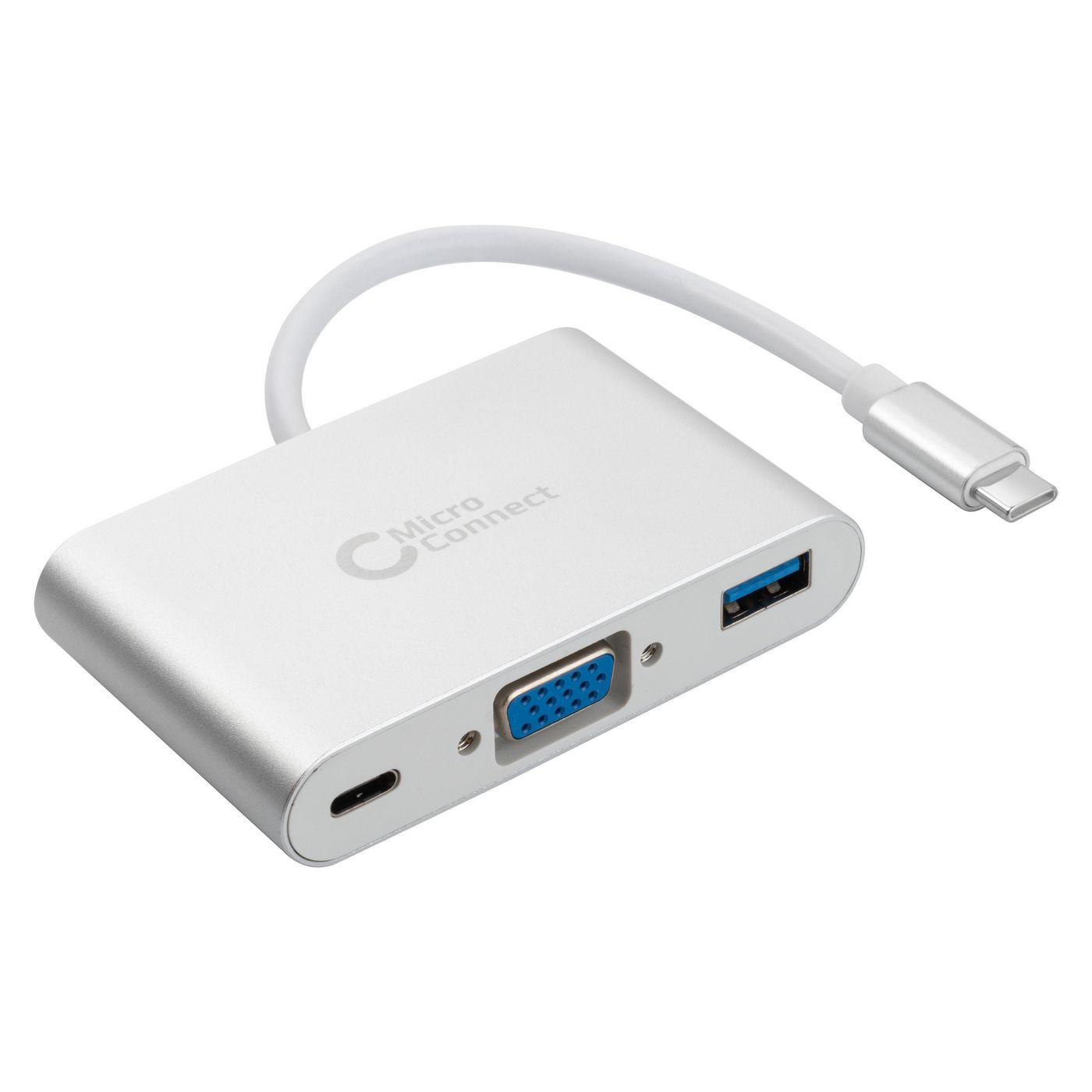 USB-C a USB 3.0, VGA, USB-C