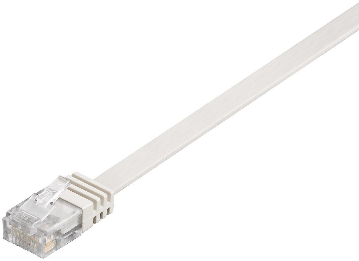 Microconnect V-UTP60025W-FLAT cavo di rete Bianco 0,25 m Cat6 U/UTP [UTP] (U/UTP CAT6 0.25M White Flat - Unshielded Network Cab