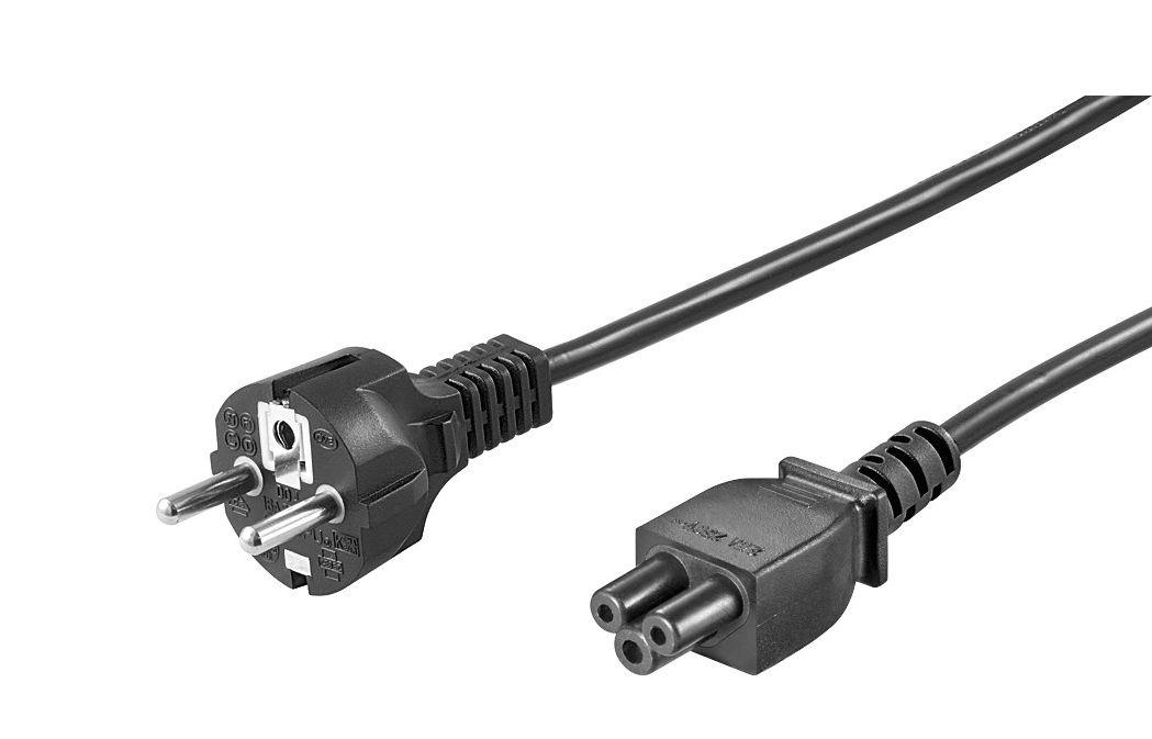 Microconnect PE010818S cavo di alimentazione Nero 1,8 m CEE7/7 Accoppiatore C5 (Power Cord CEE 7/7 - C5 1.8m - Black, - H05VV-F