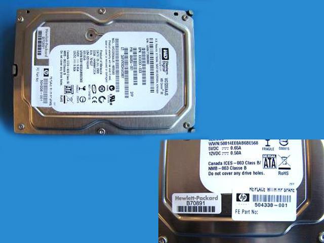 HP 504338-001 disco rigido interno 3.5" 320 GB SATA