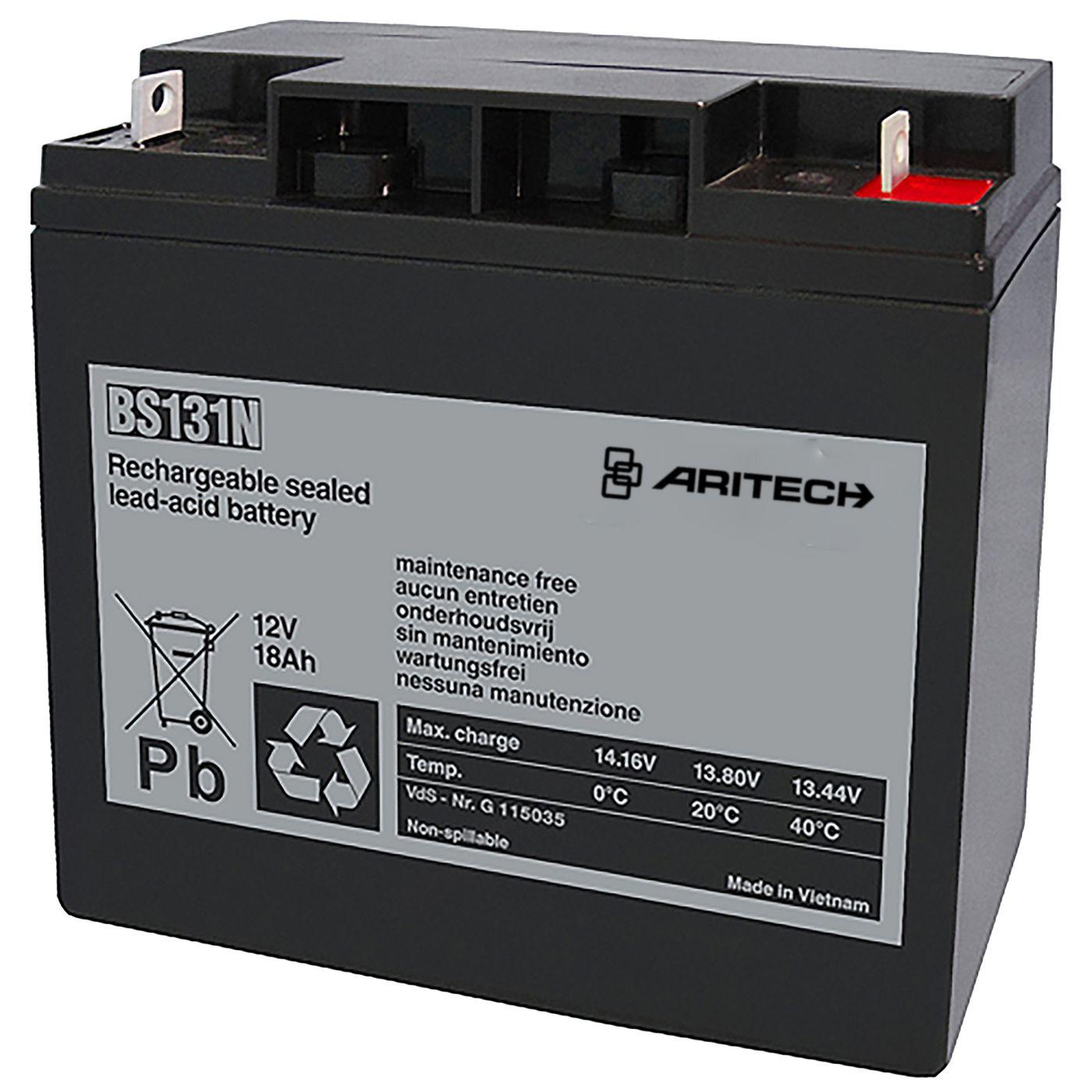 Battery 12 V, 18 Ah 2PK - Warranty: 2M