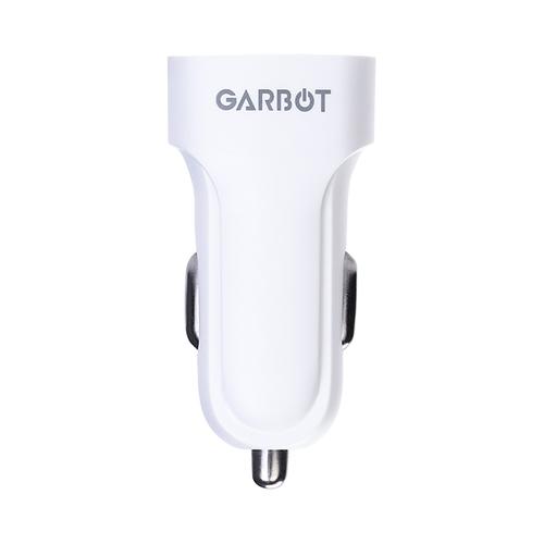 Garbot C-05-10201 Caricabatterie per dispositivi mobili Universale Bianco Accendisigari Auto (Grab&Go Dual USB Car Charger - 10