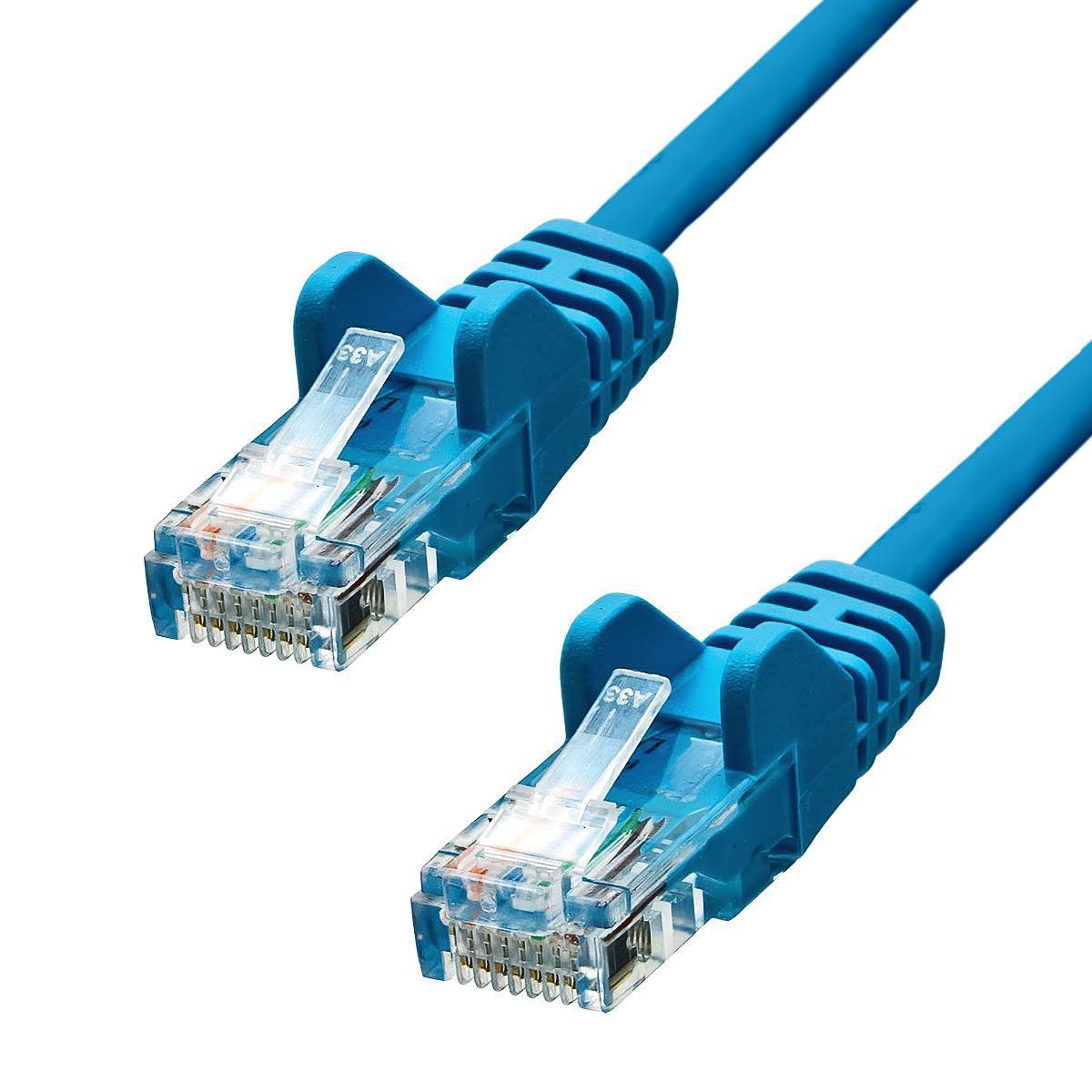 ProXtend V-5UTP-005BL cavo di rete Blu 0,5 m Cat5e U/UTP [UTP] (CAT5e U/UTP CCA PVC Ethernet - Cable Blue 50cm - Warranty: 360M)