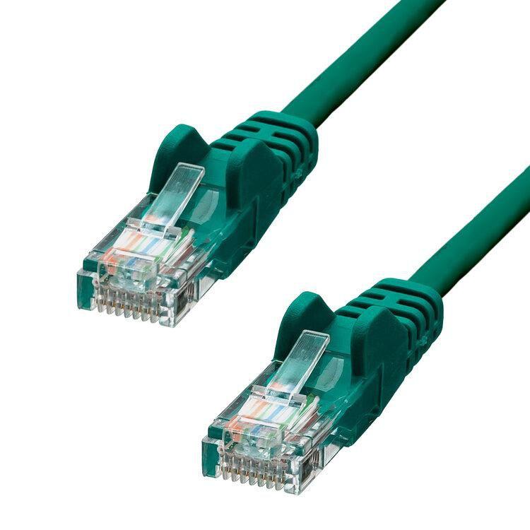 ProXtend V-5UTP-07GR cavo di rete Verde 7 m Cat5e U/UTP [UTP] (CAT5e U/UTP CCA PVC Ethernet - Cable Green 7m - Warranty: 360M)