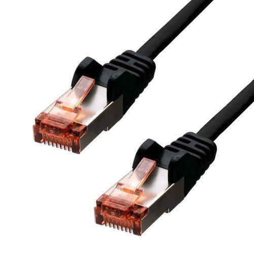 ProXtend V-6FUTP-003B cavo di rete Nero 0,3 m Cat6 F/UTP [FTP] (CAT6 F/UTP CCA PVC Ethernet - Cable Black 30cm - Warranty: 360M)