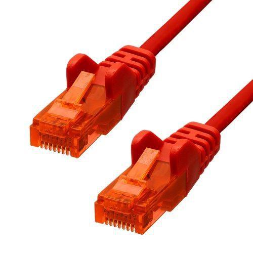 ProXtend V-6UTP-002R cavo di rete Rosso 0,2 m Cat6 U/UTP [UTP] (CAT6 U/UTP CCA PVC Ethernet - Cable Red 20cm - Warranty: 360M)