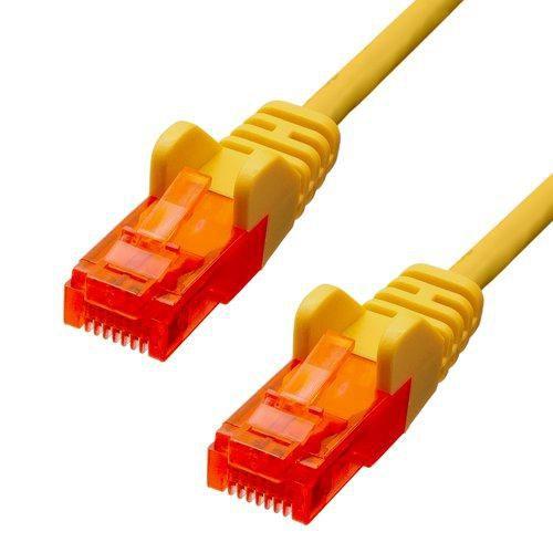 ProXtend V-6UTP-002Y cavo di rete Giallo 0,2 m Cat6 U/UTP [UTP] (CAT6 U/UTP CCA PVC Ethernet - Cable Yellow 20cm - Warranty: 36