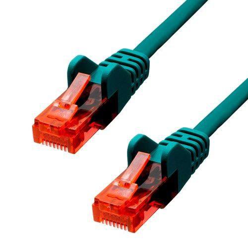 ProXtend V-6UTP-02GR cavo di rete Verde 2 m Cat6 U/UTP [UTP] (CAT6 U/UTP CCA PVC Ethernet - Cable Green 2m - Warranty: 360M)