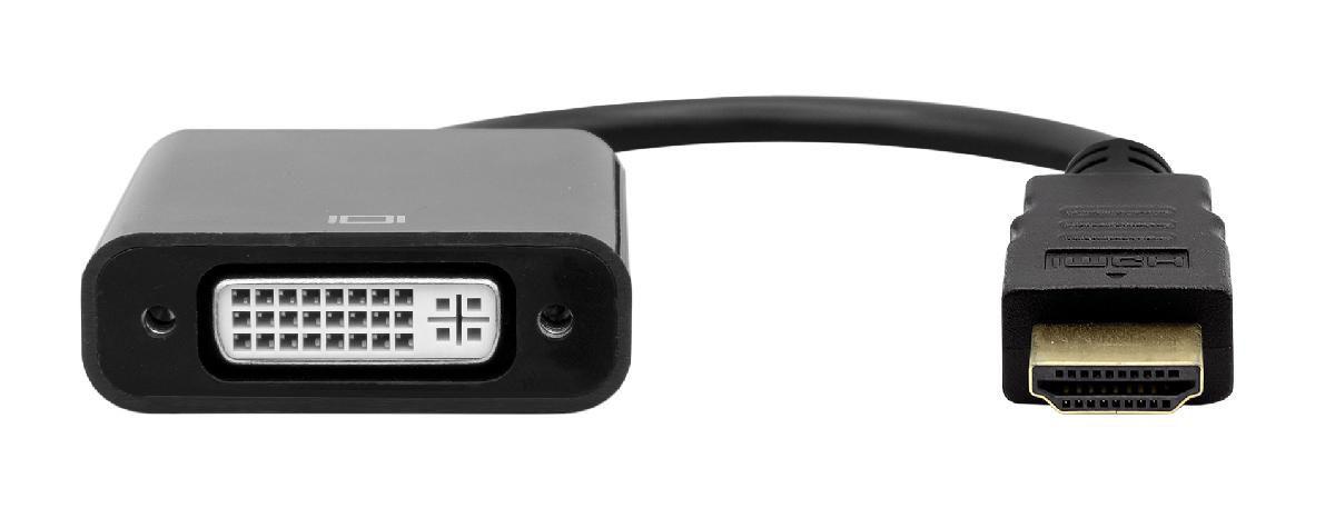 HDMI to DVI-I 24+5 Adapter - 20cm M/F - Warranty: 360M