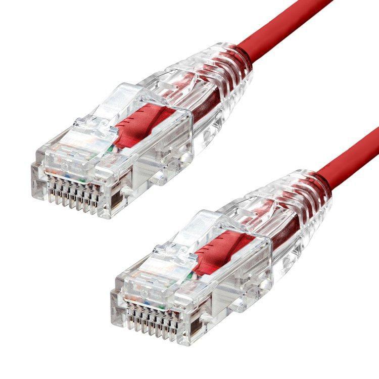 ProXtend S-6AUTP-003R cavo di rete Rosso Cat6a U/UTP [UTP] (Ultra Slim CAT6A U/UTP CU - LSZH Ethernet Cable Red 30cm - Warranty