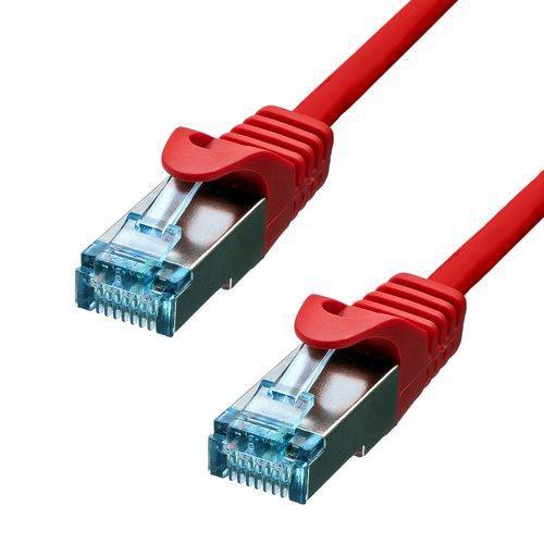 ProXtend 6ASFTP-005R cavo di rete Rosso 0,5 m Cat6a S/FTP [S-STP] (CAT6A S/FTP CU LSZH Ethernet - Cable Red 50cm - Warranty: 36