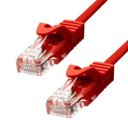 ProXtend 5UTP-005R cavo di rete Rosso 0,5 m Cat5e U/UTP [UTP] (CAT5e U/UTP CU PVC Ethernet - Cable Red 50cm - Warranty: 360M)