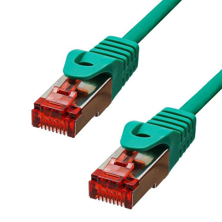 ProXtend 6FUTP-005GR cavo di rete Verde 0,5 m Cat6 F/UTP [FTP] (CAT6 F/UTP CU LSZH Ethernet - Cable Green 50cm - Warranty: 360M)